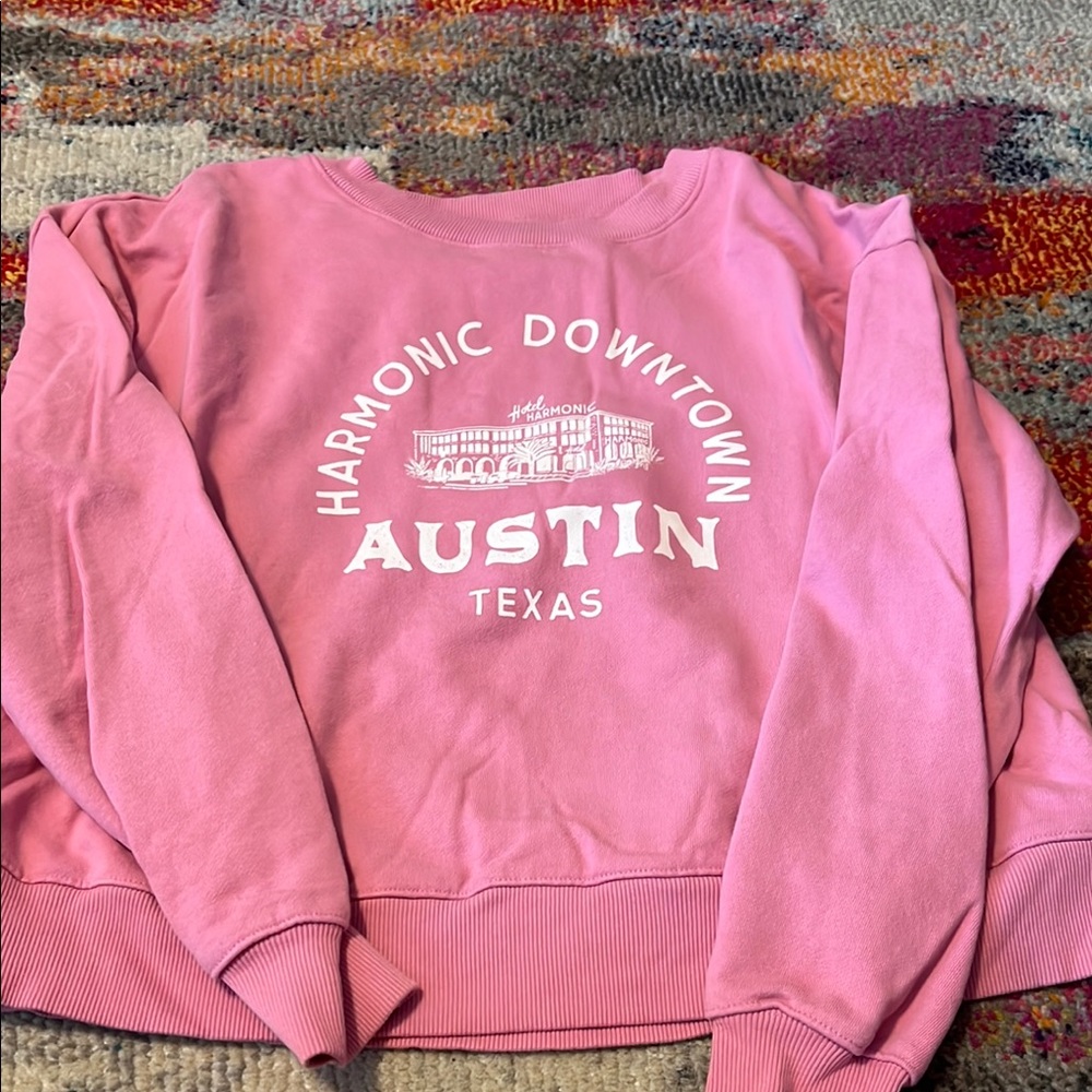 Anthropologie Maeve Vibrant Pink Knit Top